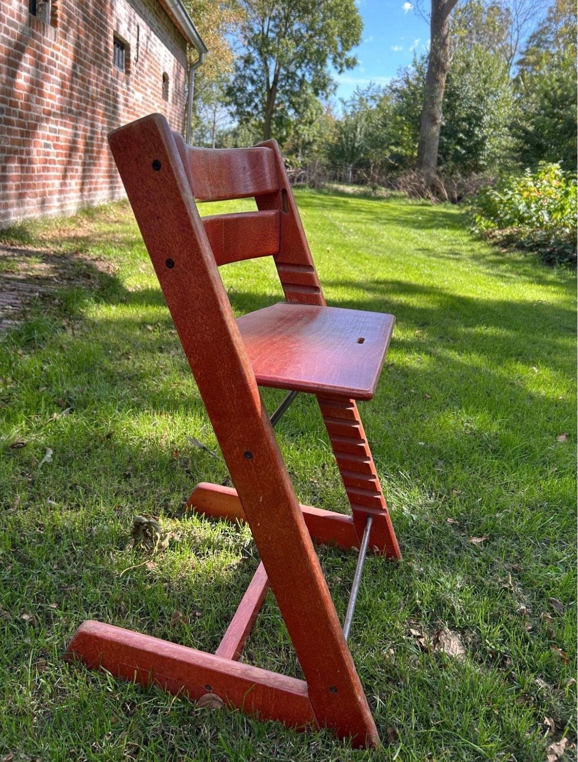 Vintage Stokke Tripp Trapp Kinderstoel - Zeer Stabiel, Antiek en Kunst, Ophalen of Verzenden
