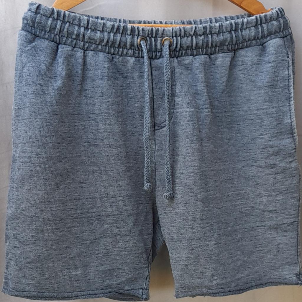 Identic blauw gemêleerde korte joggingbroek maat M, Kleding | Heren, Broeken en Pantalons, Zo goed als nieuw, Maat 48/50 (M), Blauw
