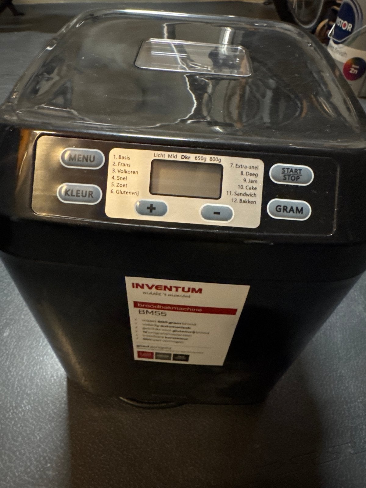 Inventum Broodbakmachine BM55 - Zo goed als nieuw, Meer dan 10 programma's, Zo goed als nieuw, 400 tot 800 gram deeg, Ophalen