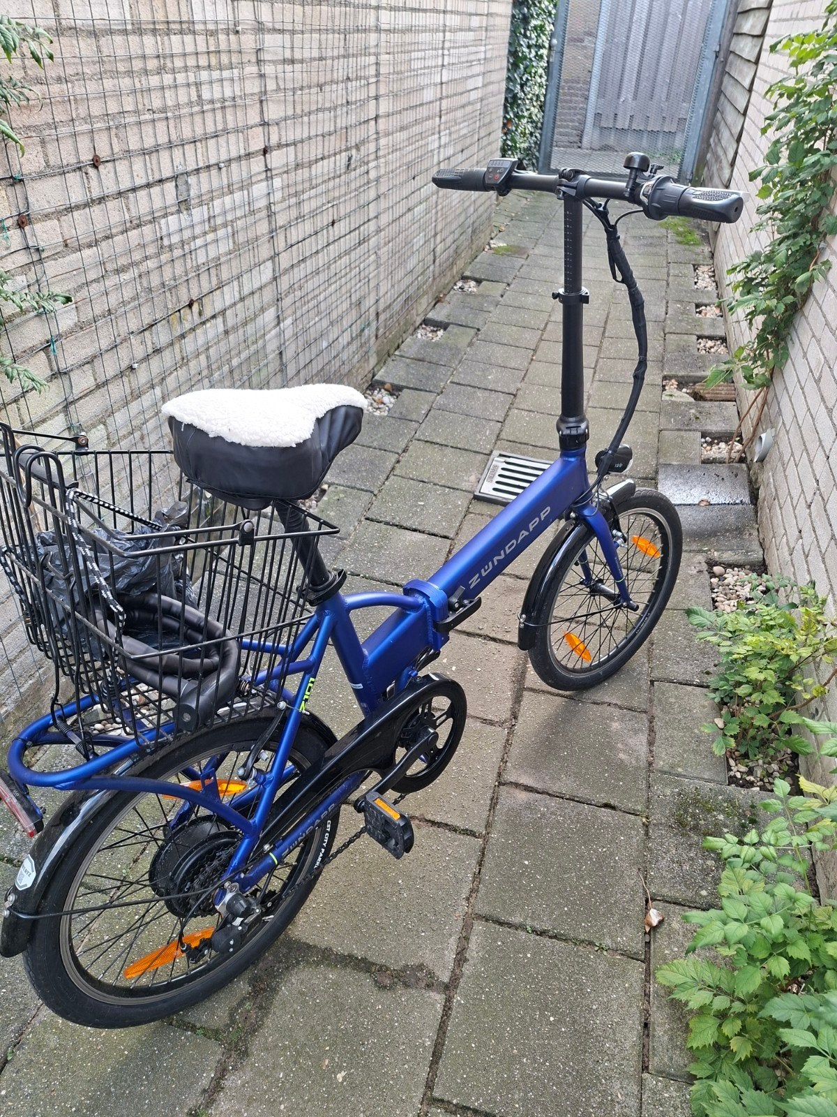 Zundapp elektrische vouwfiets - Perfect voor woon-werk, Gebruikt, Minder dan 47 cm, 30 tot 50 km per accu, Ophalen
