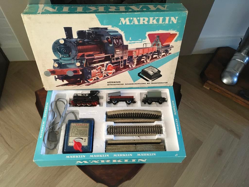 Märklin Goederentrein Startset met Transformator, Hobby en Vrije tijd, Modeltreinen | H0, Wisselstroom, Ophalen of Verzenden, Analoog