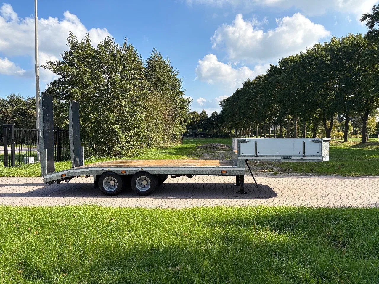 VELDHUIZEN Be oplegger semi dieplader 9.7 TON (2019), Auto's, Overige brandstoffen, Origineel Nederlands, Bedrijf, Aanhangers en Opleggers