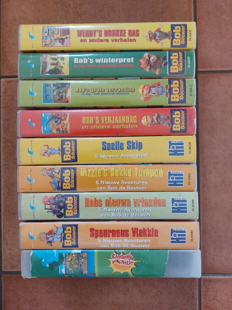 VHS Bob de Bouwer video banden, Cd's en Dvd's, VHS | Kinderen en Jeugd, Alle leeftijden, Ophalen of Verzenden, Gebruikt, Overige typen