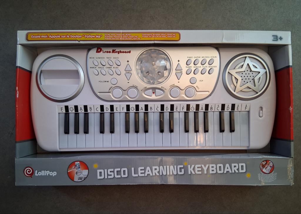 Disco Learning Keyboard voor kinderen vanaf 3 jaar, Muziek en Instrumenten, Keyboards, Ophalen of Verzenden, 61 toetsen, Overige merken
