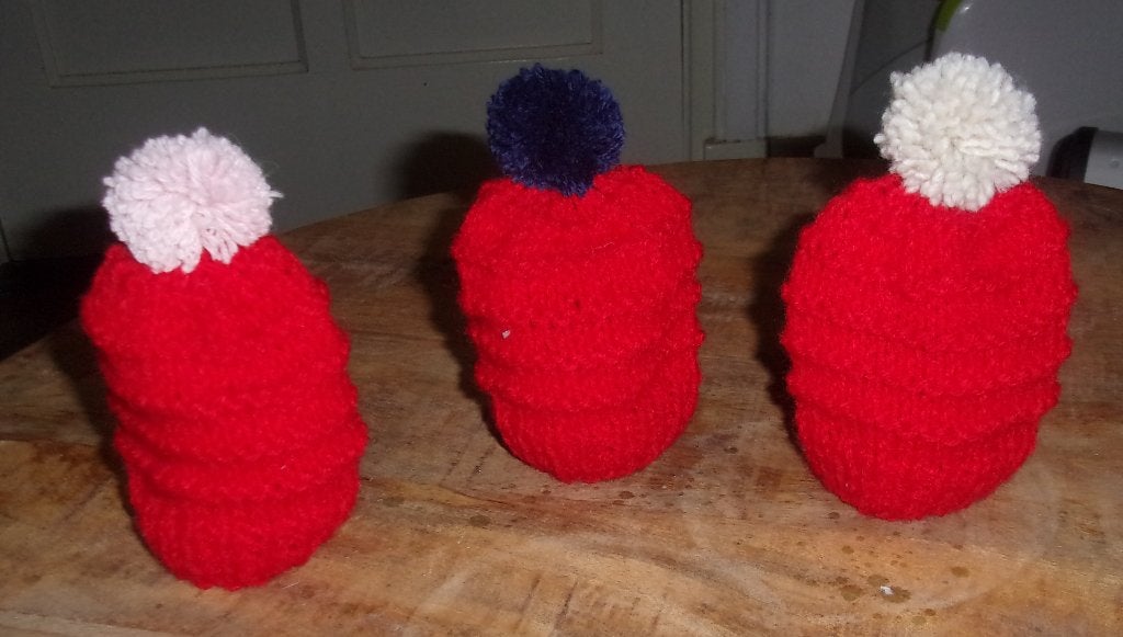 Eierwarmers rood met ribbel, Ophalen of Verzenden, Nieuw