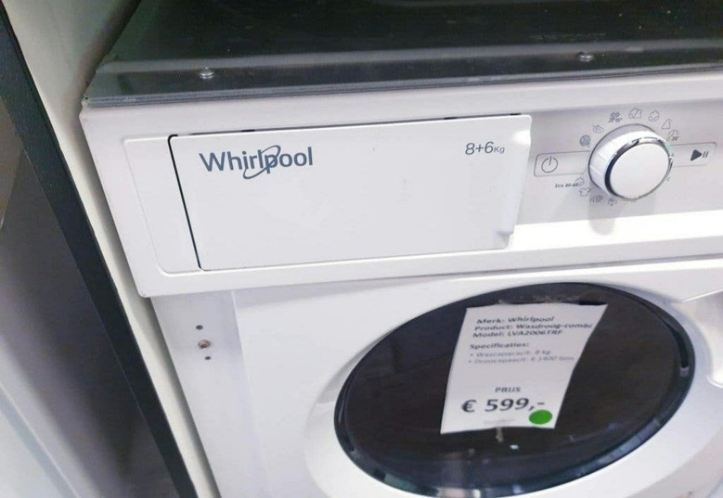 inbouw whirlpool wasdroog combi ✅B KEUZE NIEUW inc garantie, Ophalen, 6 tot 8 kg, Minder dan 85 cm, Nieuw