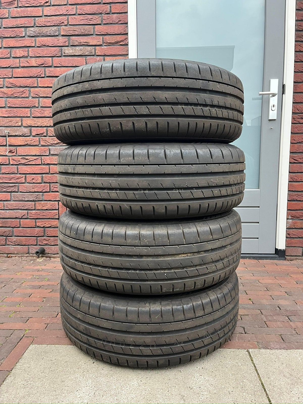 Originele Audi Q5 SQ5 19 inch velgen 5x112 Yokohama 2025, Audi, Gebruikt, Banden en Velgen, 235 mm