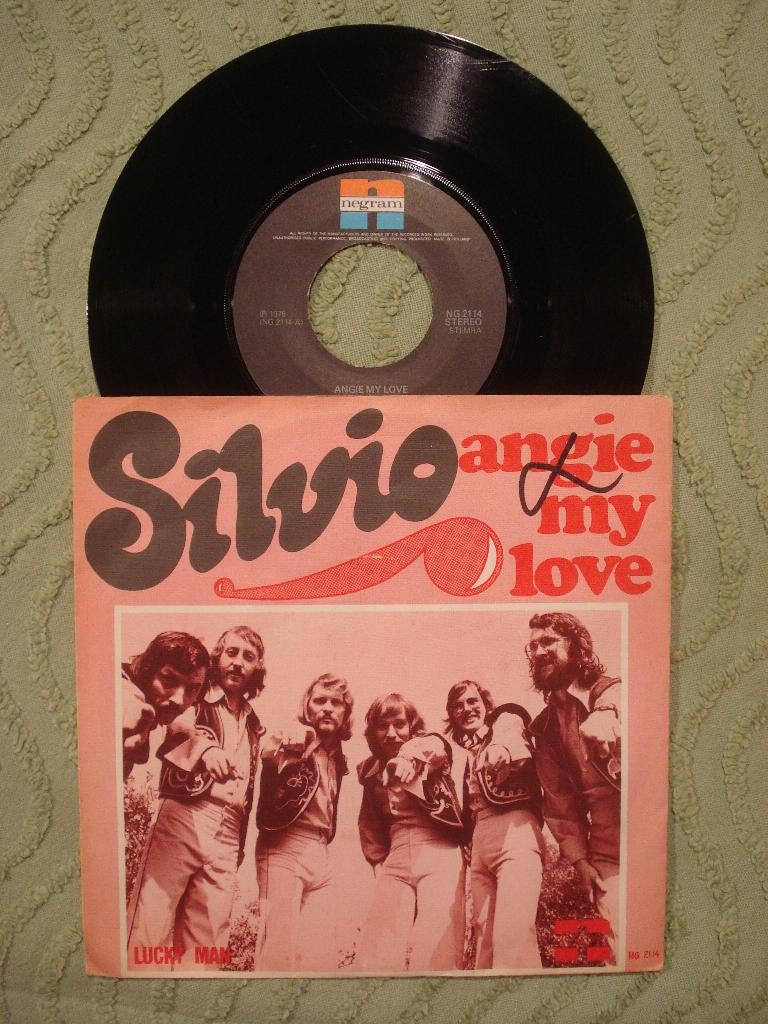 Silvio 7" Vinyl Single: ‘Angie my love’ (Nederland), 7 inch, Single, Ophalen of Verzenden, Zo goed als nieuw