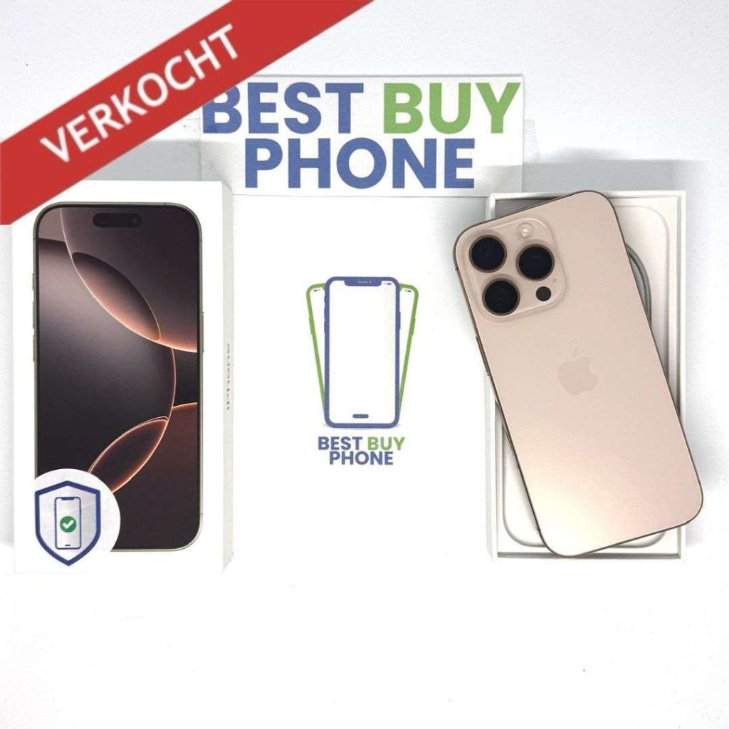iPhone 16 Pro 128GB goud /krasvrij scherm /91% batt /garanti, Telecommunicatie, 128 GB, Apple, IPhone 12 Pro, Zonder simlock