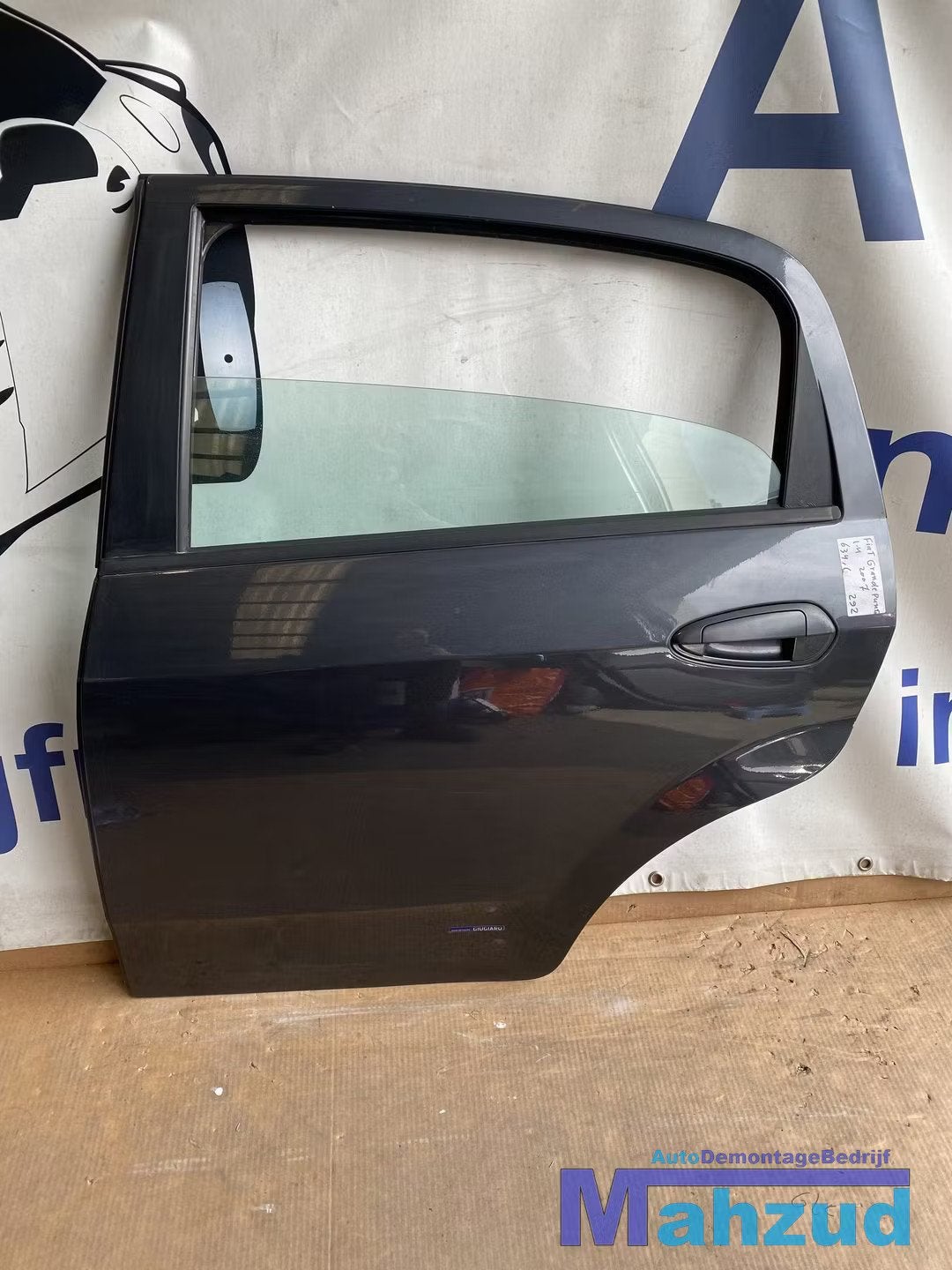 FIAT GRANDE PUNTO 199 grijs 634,C Links achter deur portier, Gebruikt, Deur, Stellantis Europe S.p.A., Ophalen of Verzenden