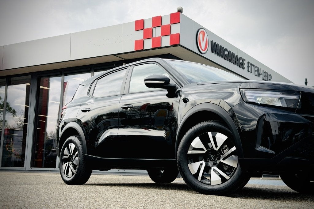 Opel Frontera 1.2 Turbo Hybrid | CAMERA | STUUR - STOELVERWA, Auto's, Opel, 12 maanden, Euro 6, 1199 cc, Zwart