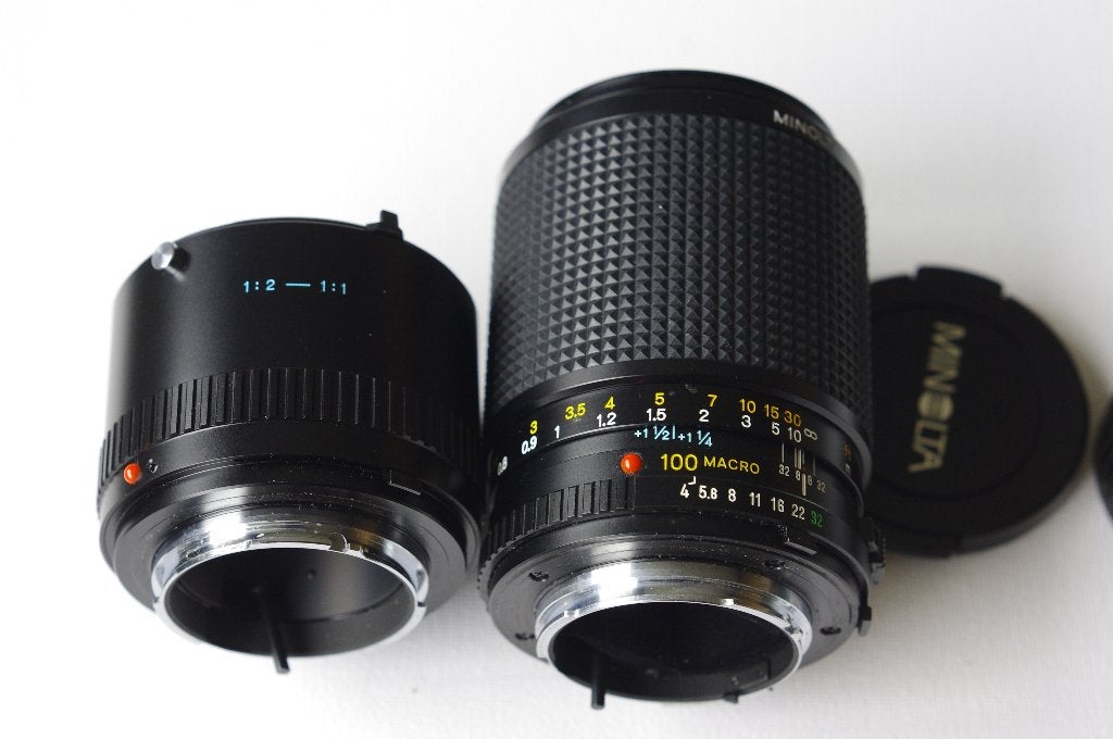 Minolta MD Macro, 100mm, F4 [8012031], in nieuwstaat., Audio, Tv en Foto, Fotografie | Lenzen en Objectieven, Zo goed als nieuw