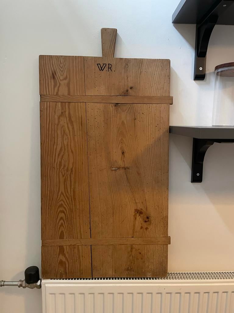 Brocante houten broodplank, Ophalen