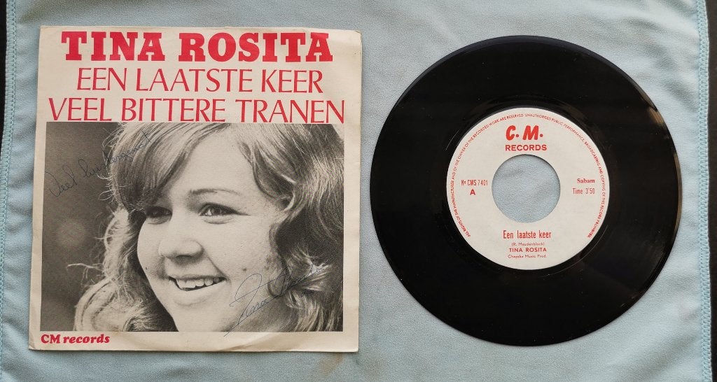 Single Tina Rosita - Een laatste keer, Cd's en Dvd's, Ophalen of Verzenden, Gebruikt, Overige formaten, Levenslied of Smartlap