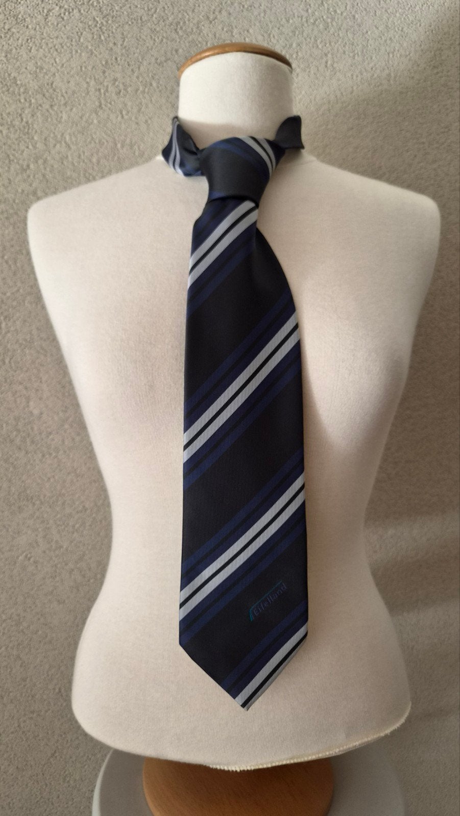 Eifelland stropdas, Blauw, Ophalen of Verzenden, Zo goed als nieuw, Met patroon