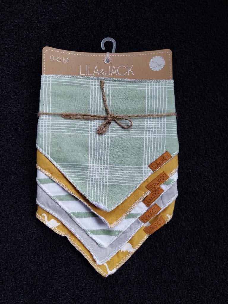 Kwijlslabbers bandana's bib set nieuw, Ophalen of Verzenden, Nieuw, Overige typen