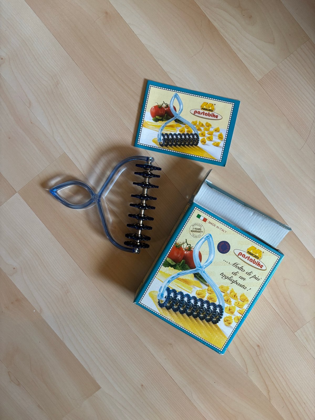 Pastamachine - Pastabike - Marcato - Nieuw in doos, Ophalen, Blauw, Nieuw, Metaal