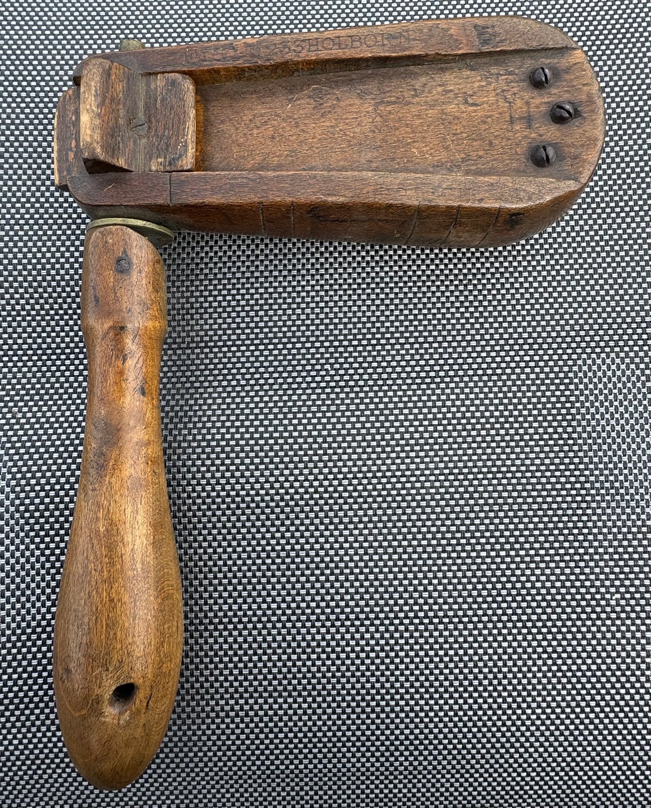 Antieke houten ratel of ratelaar 233 Holborn, Antiek en Kunst, Ophalen of Verzenden
