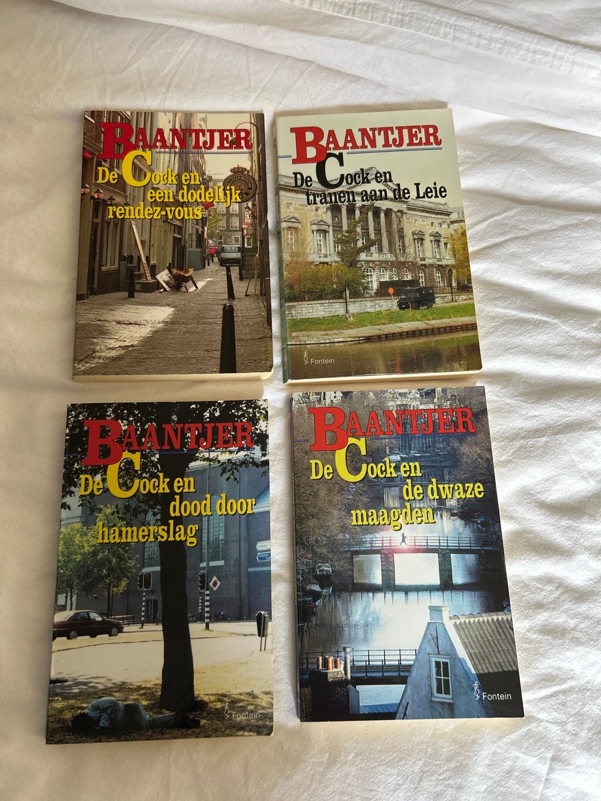 4 Baantjer boeken: De Cock en een dodelijk rendez-vous e.a., Boeken, Ophalen of Verzenden, Gelezen, Tv-bewerking