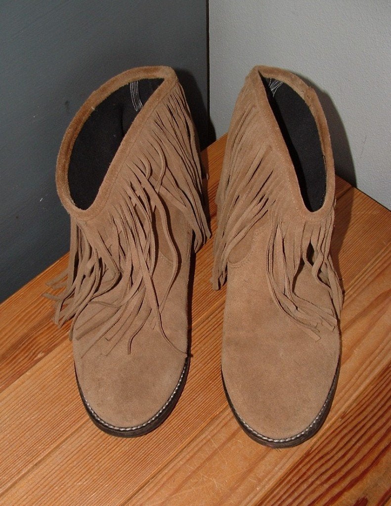 Divided enkelboots enkellaars maat 38/39 met fringes, Divided, Bruin, Lage of Enkellaarzen, Ophalen of Verzenden