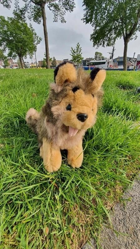 Vintage Duitse herder knuffel Gebr Struis, Kinderen en Baby's, Speelgoed | Knuffels en Pluche, Ophalen of Verzenden, Hond