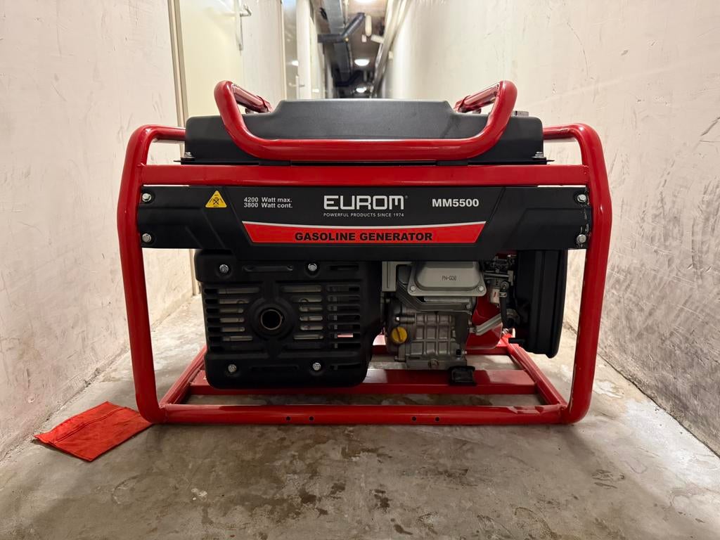 Eurom MM5500 - Gasoline Generator, Ophalen, Zo goed als nieuw, Minder dan 5 kVA, Benzine