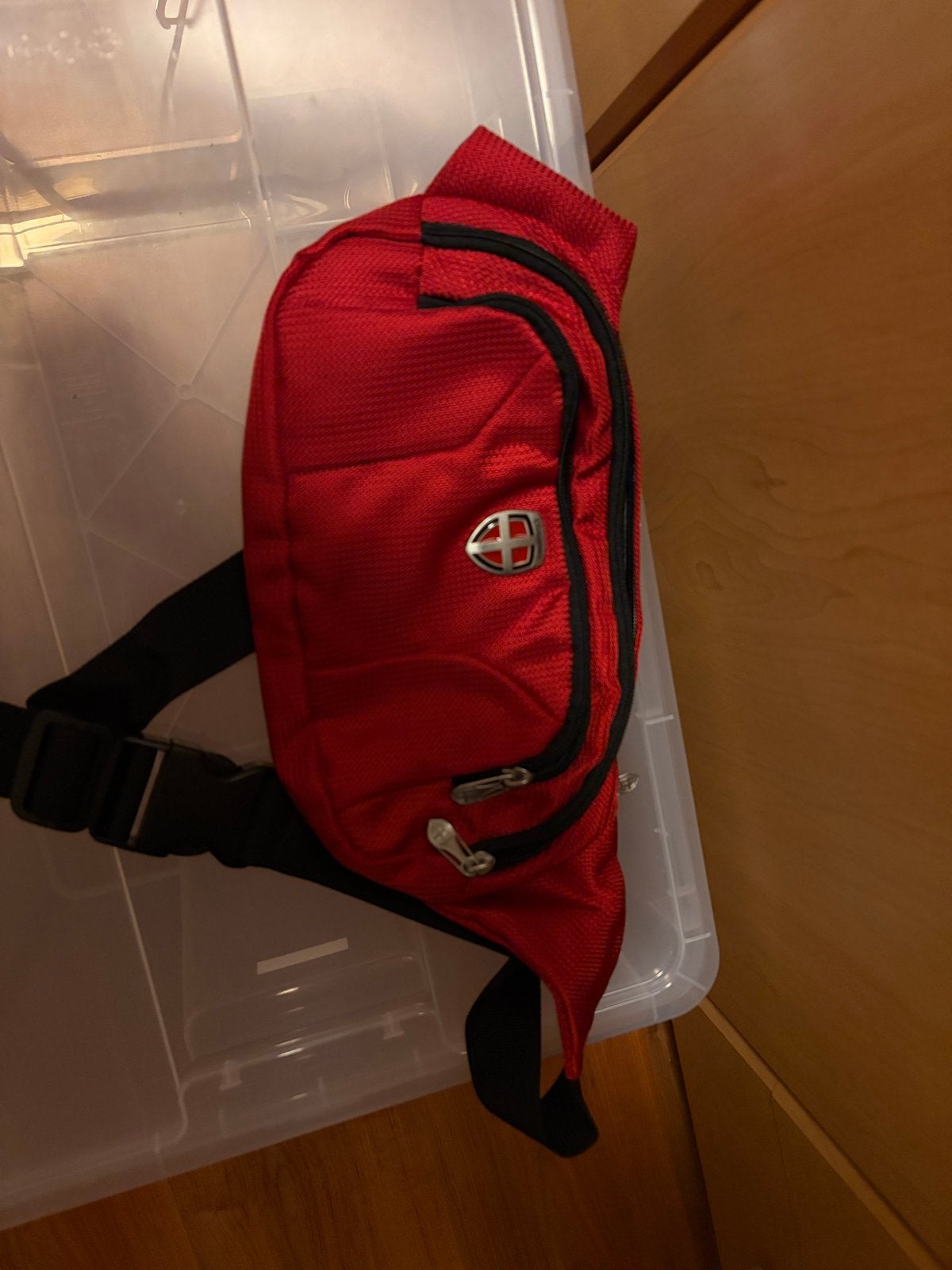 Rode heuptas / crossbody tas, Ophalen, Gebruikt, Rood, Overige typen