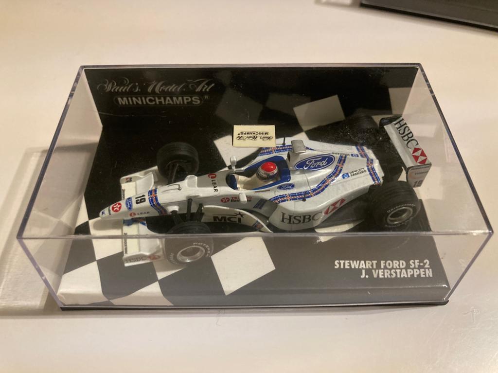 Jos verstappen stewart ford sf-2 1/43, Ophalen of Verzenden, Nieuw, Formule 1