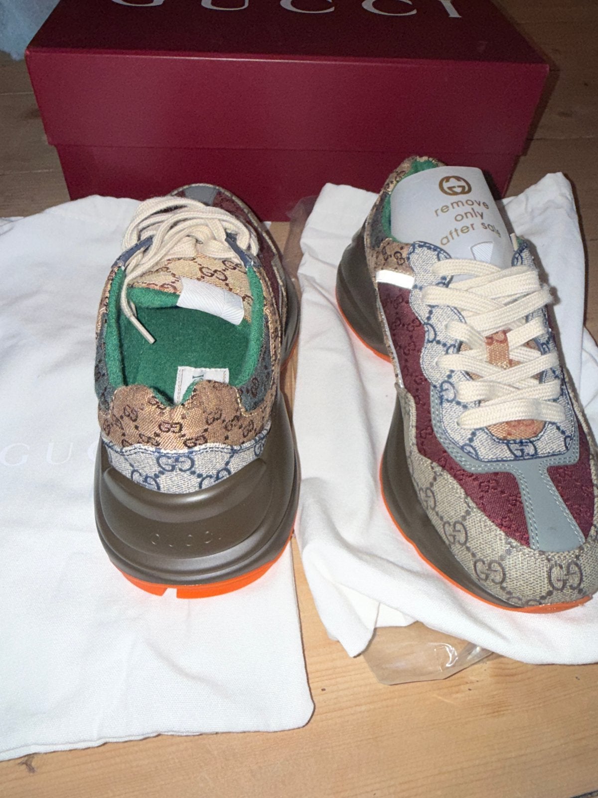 Gucci Rhyton Sneakers nieuw maat 41, Ophalen of Verzenden, Zo goed als nieuw, Overige kleuren, Sneakers of Gympen