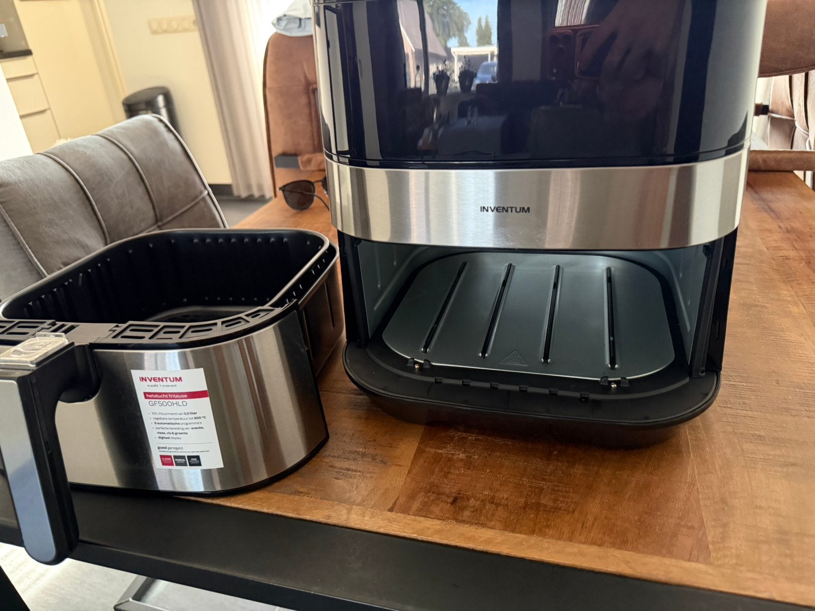 Inventum Airfryer GF500HLD, Ophalen of Verzenden, Zo goed als nieuw, Airfryer