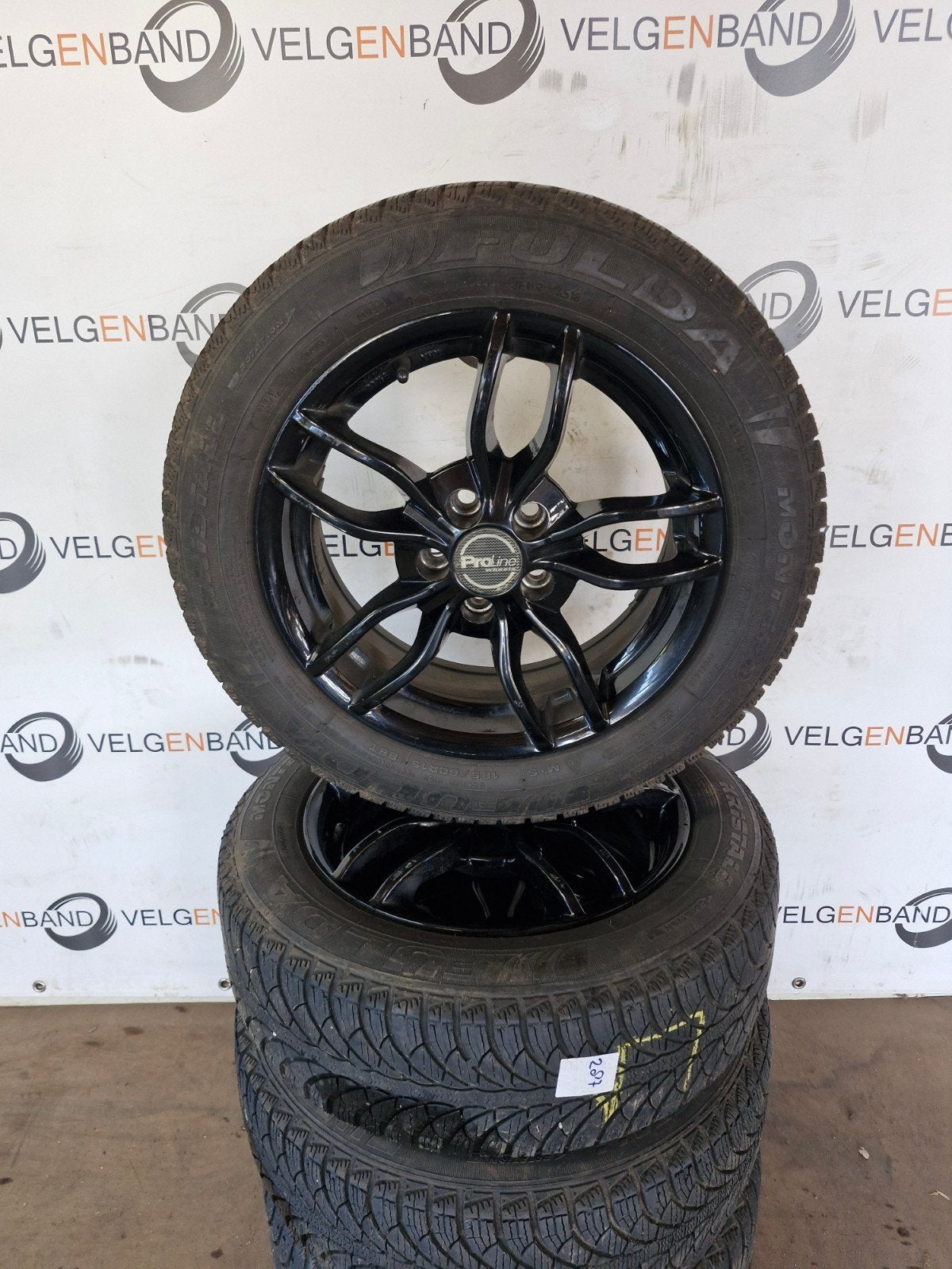 Winterset Skoda Scala VW Polo A1 Citycarver 5x100 57,1, Auto-onderdelen, Banden en Velgen, Gebruikt, 16 inch, ., Banden en Velgen
