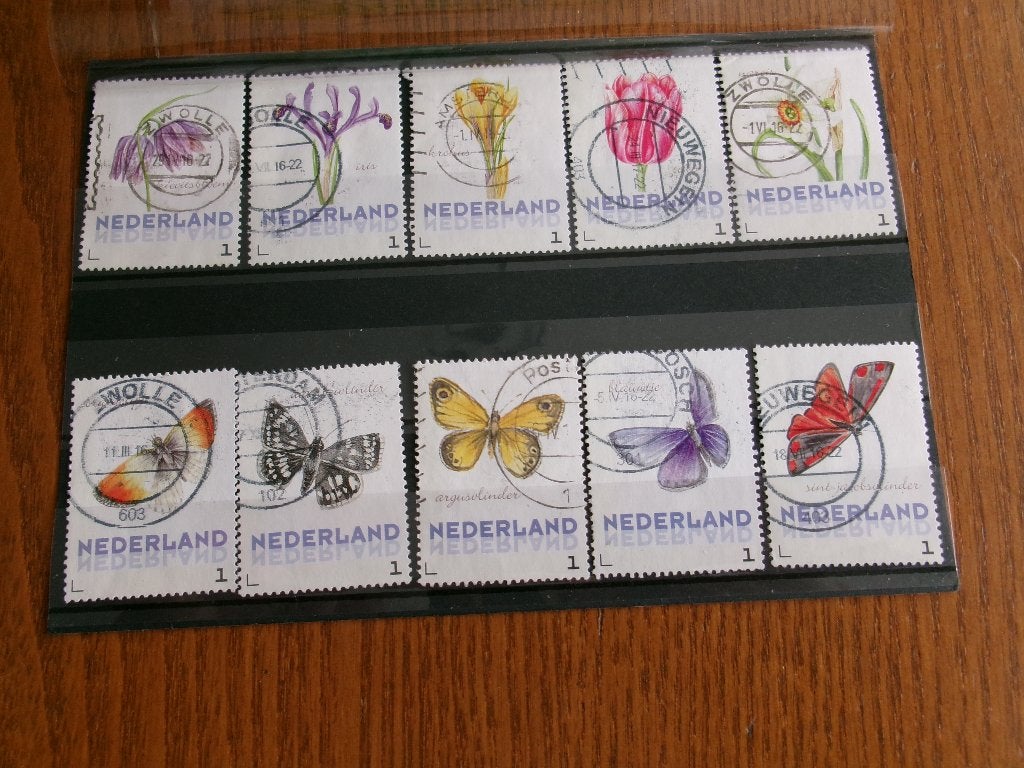 janneke brinkman bloemen en vlinders lente (944e), Verzenden, Gestempeld