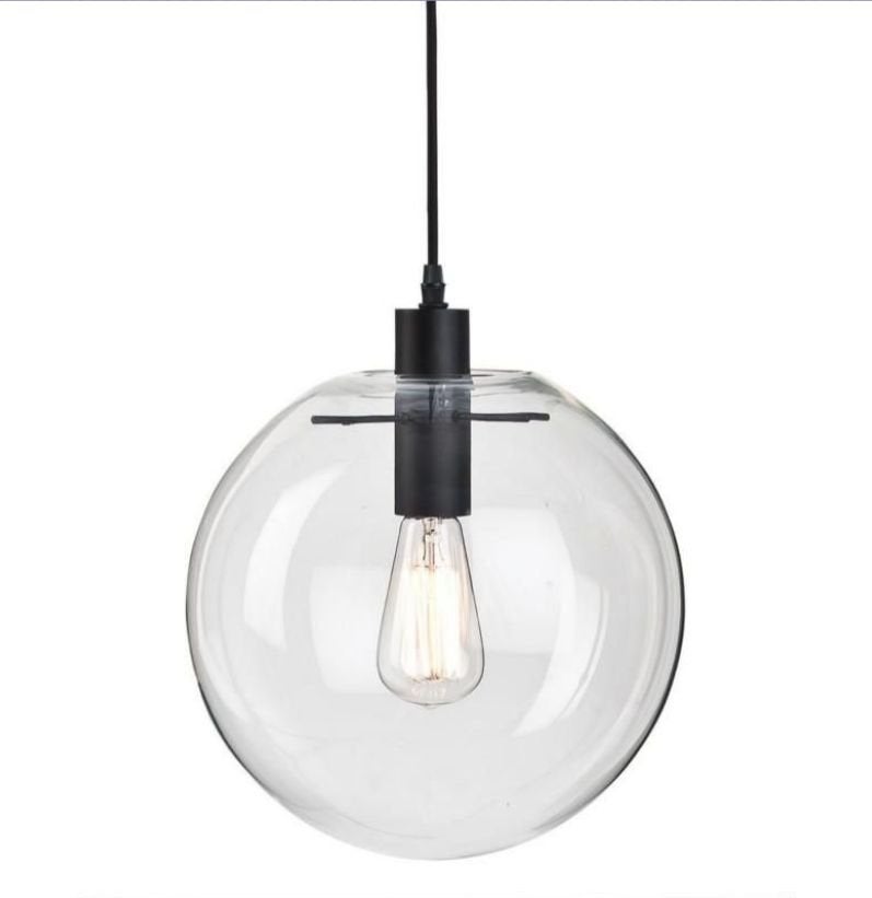 Its about romi - Glazen hanglamp - transparant - E27 fitting, Ophalen of Verzenden, Gebruikt, Glas, E27 (groot)