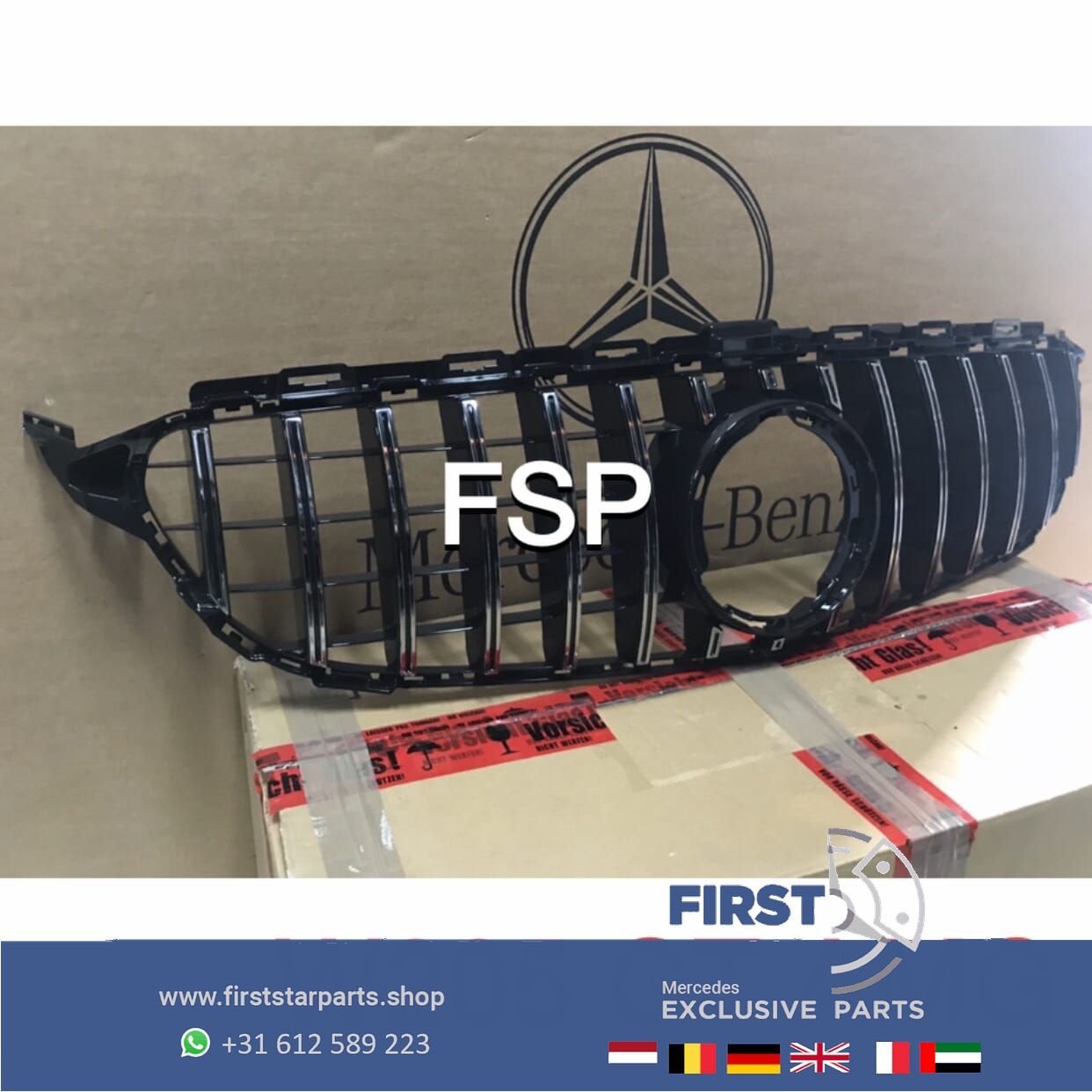 W205 FACELIFT GT PANAMERICANA GRIL Mercedes C Klasse 2018-20, -, -, -