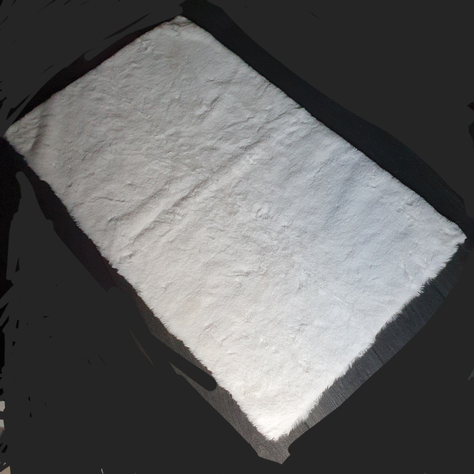 nieuw zacht pluche decoratie  vachtje 100x60 cm, Huis en Inrichting, Woonaccessoires | Overige, Ophalen of Verzenden, Nieuw, Wit
