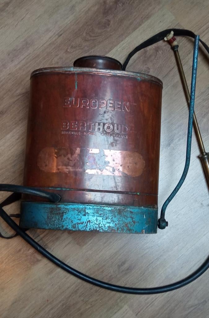 Antieke Berthoud gifspuit Europeen, Antiek en Kunst, Antiek | Koper en Brons, Koper, Ophalen of Verzenden
