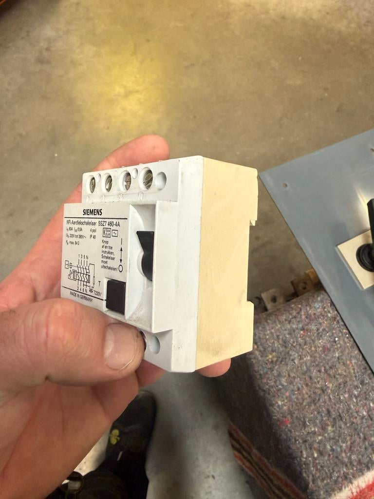 Siemens 63A 0.5A Aardlekschakelaar - Gebruikt, Ophalen, Gebruikt, Overige typen