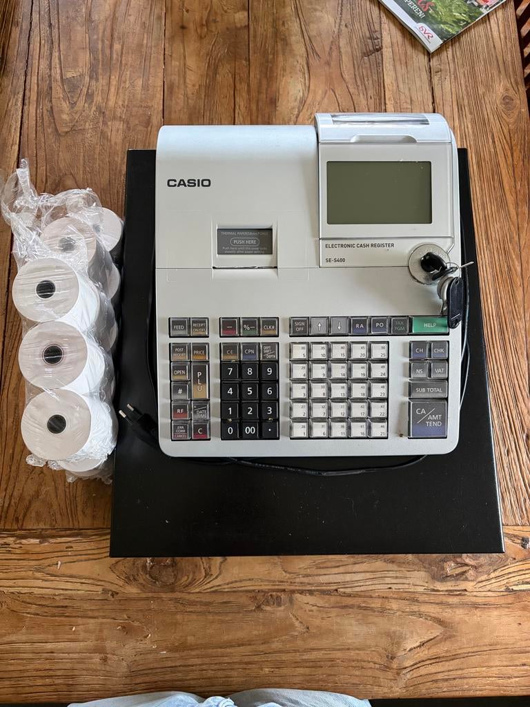 Casio SE-S400 kassa met bonrollen, Ophalen, Overige typen