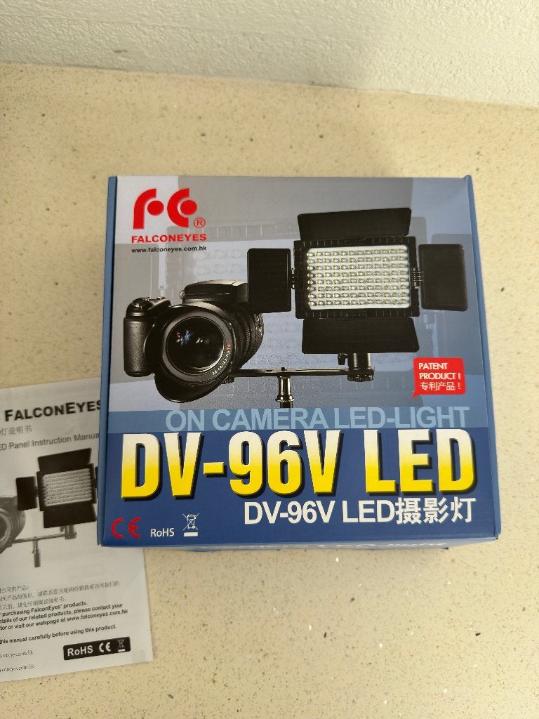 Falcon Eyes DV-96V LED Camera Videolamp, Falcon Eyes, Belichting, Ophalen, Zo goed als nieuw