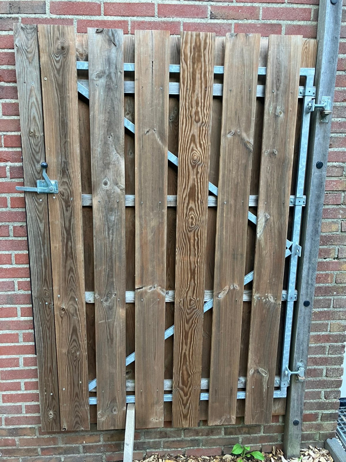 Tuindeur, Ophalen, Gebruikt, 100 tot 150 cm, Draaipoort