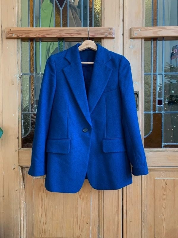 Blauwe Arket blazer mt 34 | Daniella Neps | wol, Blauw, Ophalen of Verzenden, Zo goed als nieuw, Jasje