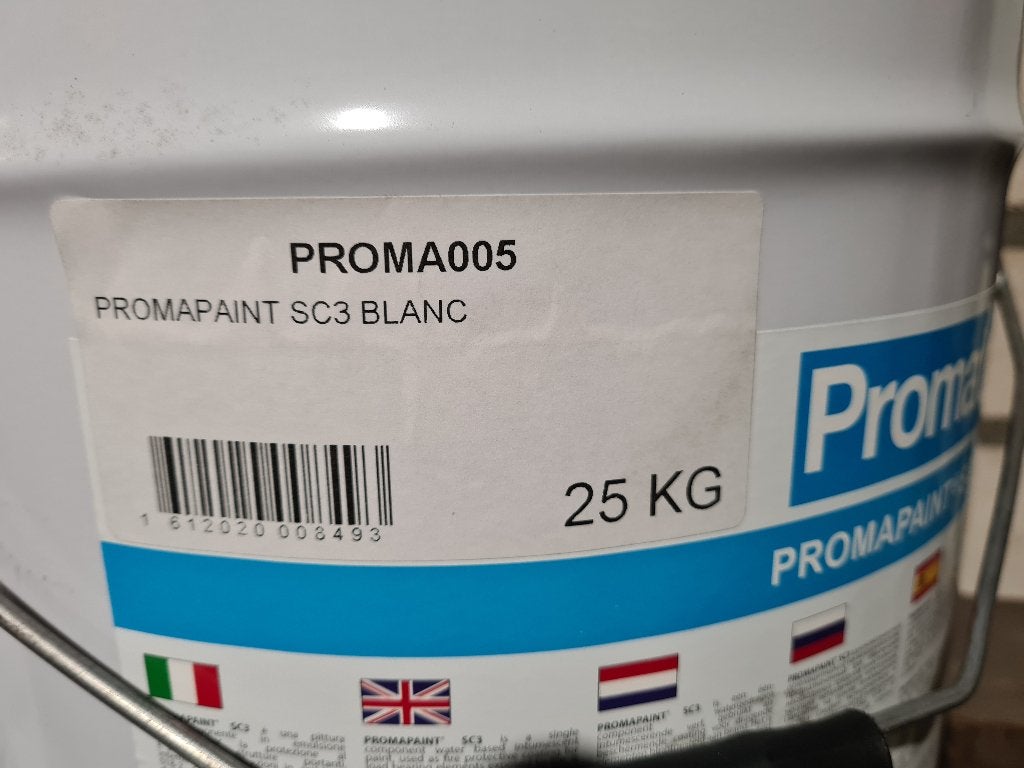 Promat promapaint sc3 brandwerende verf, Ophalen, Wit, Nieuw, Verf
