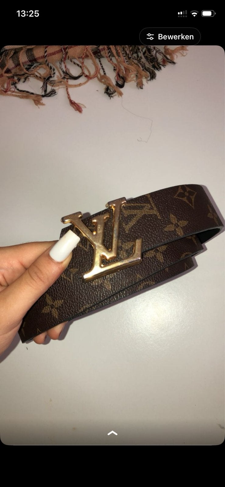 Louis Vuitton (LV) riem, Ophalen of Verzenden, Zo goed als nieuw, Zwart