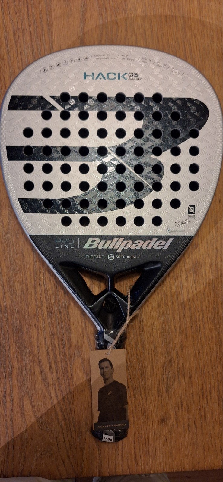 Bullpadel Hack 03 Comfort 26 padelracket NIEUW!, Ophalen of Verzenden, Nieuw, Padelracket