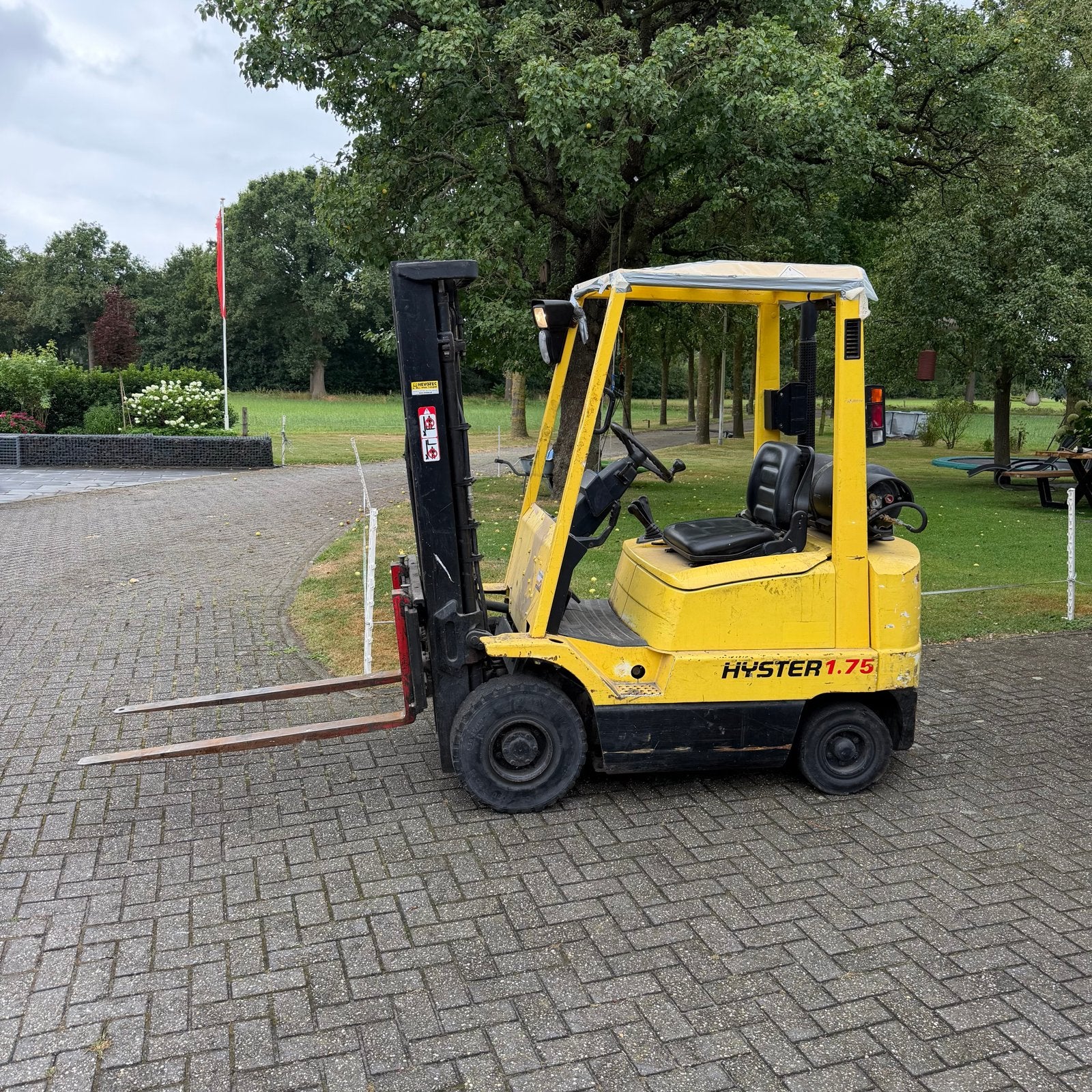 Hyster 1.75 LPG Heftruck met sideshift - Bouwjaar 2004, Doe-het-zelf en Verbouw, Ophalen