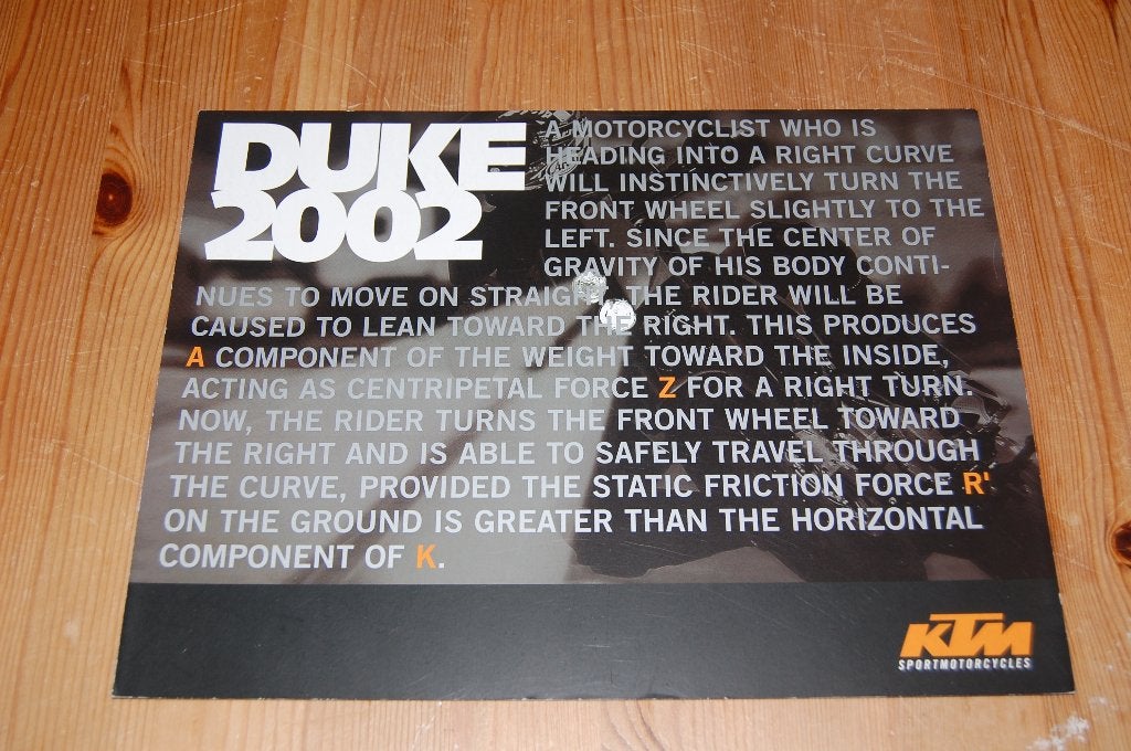 KTM Duke uitgave 2002, Motoren, Handleidingen en Instructieboekjes, Ophalen of Verzenden, Overige merken