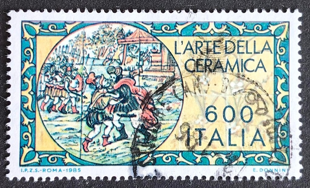 ITALIË - keramiek 1985, Verzenden, Gestempeld