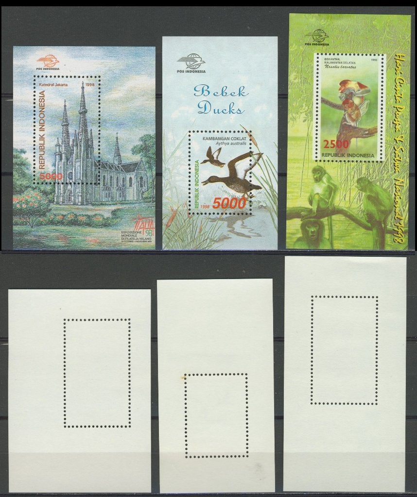 Indonesia 1531-1533-1534 jaar 1998 Postfris Postzegel k-11, Ophalen of Verzenden, Postfris, Zuidoost-Azië