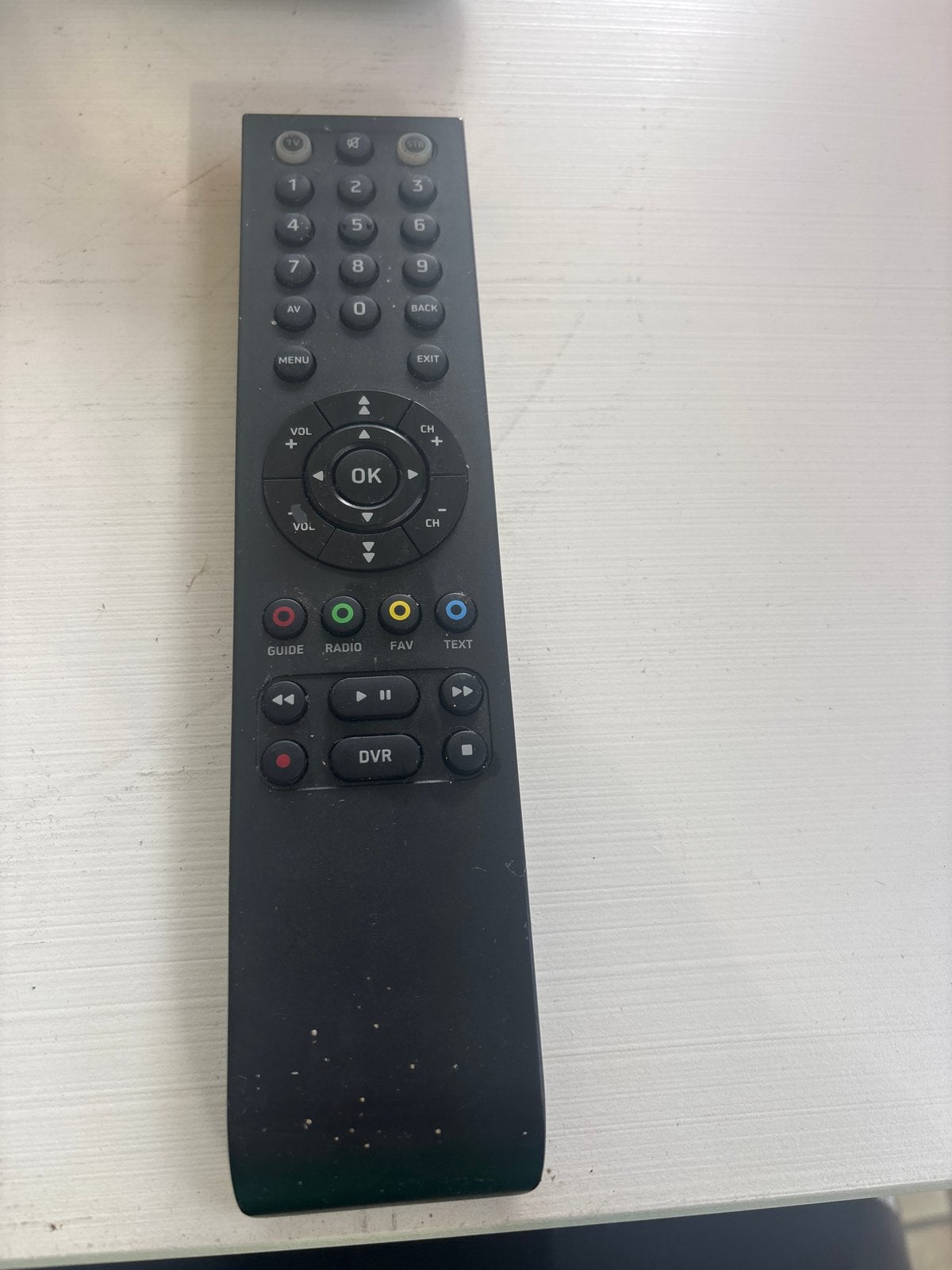 Afstandsbediening voor TV/Mediaspeler - Gebruikt, Ophalen of Verzenden, Gebruikt, Universeel, Tv