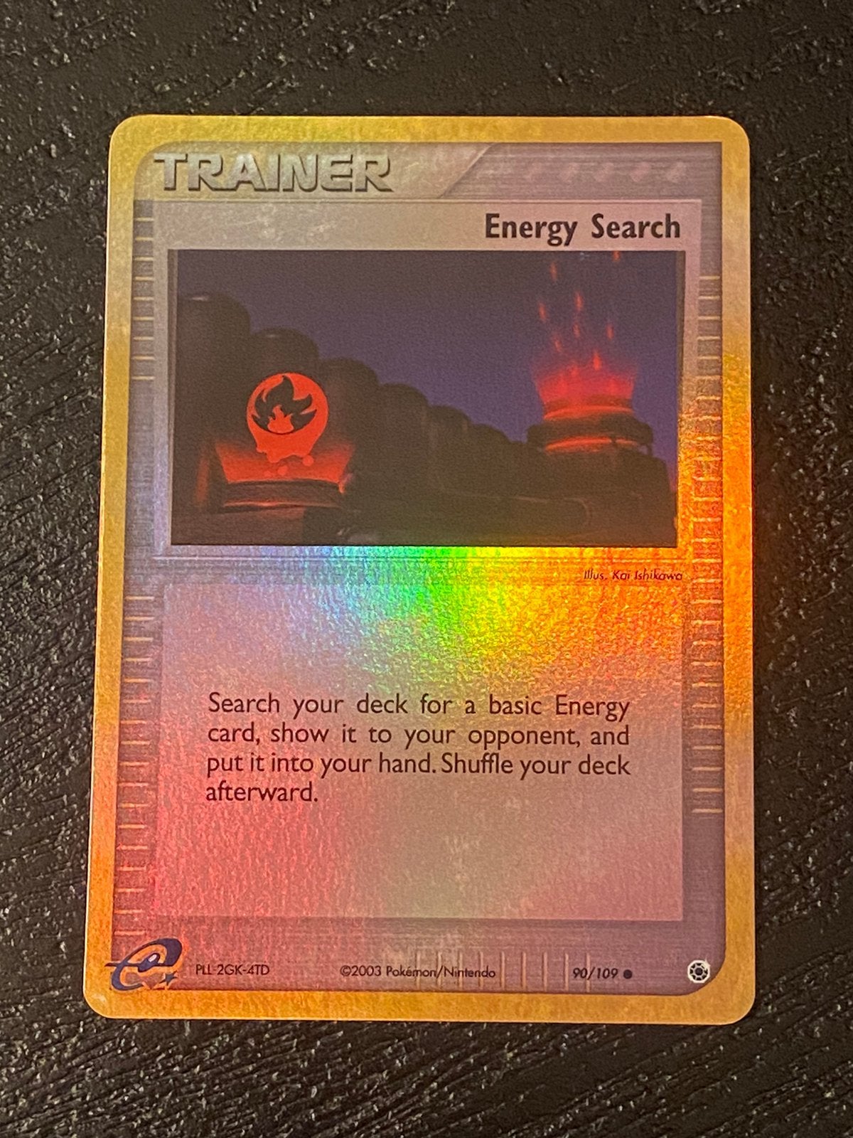 Energy Search 90/109 Reverse holo EX Ruby and Sapphire, Ophalen of Verzenden, Zo goed als nieuw, Losse kaart